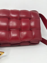 Bottega Veneta Bag, Dark Red Nappa Maxi Intreccio Padded Cassette Crossbody Bag