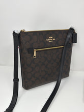 Coach Bag, Brown Signature Canvas Rowan File Crossbody