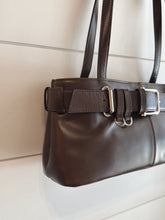 Osoi Bag, Brown Leather Shoulder Brocle Mini Bag