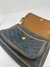 Saint Laurent Bag, Denim Suede Monogram Medium Niki Chain Satchel