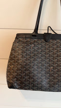 Goyard Bag, Black Goyardine Canvas Bellechasse PM Tote