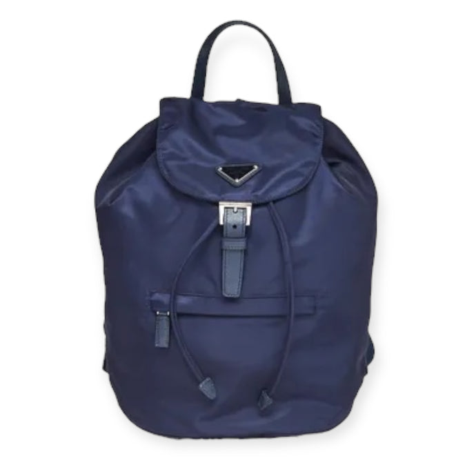 Prada Bag, Navy Nylon Logo Backpack Bag
