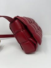 Bottega Veneta Bag, Dark Red Nappa Maxi Intreccio Padded Cassette Crossbody Bag