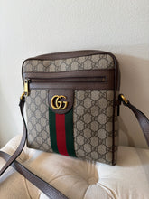 Gucci Bag, GG Supreme Monogram Web Small Ophidia Messenger Bag