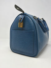 Louis Vuitton Bag, Toledo Blue Epi Leather Speedy 25 Bag