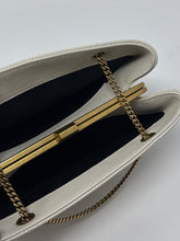 Saint Laurent Bag, Ivory Leather Melody Quilted Shoulder Bag