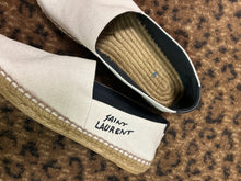 Saint Laurent Shoes, Ivory Canvas Espadrilles (size 39.5)