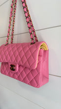 Chanel Bag, 2021 Pink & Yellow Quilted Lambskin Small Classic Double Flap Bag