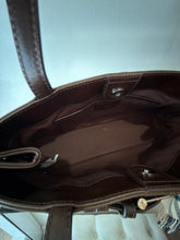 Osoi Bag, Brown Leather Shoulder Brocle Mini Bag