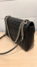 Gucci Bag, Black Calfskin Matelasse Aria Medium GG Marmont Shoulder Bag