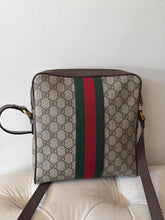 Gucci Bag, GG Supreme Monogram Web Small Ophidia Messenger Bag