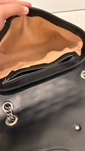 Gucci Bag, Black Calfskin Matelasse Aria Medium GG Marmont Shoulder Bag