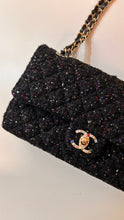 Chanel Bag, Black Sequin & Tweed Medium Double Flap Bag