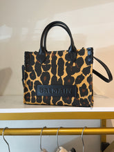Balmain Bag, Small B-Army Leopard Printed Shopper Tote Bag