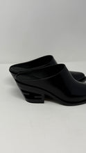 Fendi Shoes, Black Leather Cut Out Heel Mules (size 38.5)