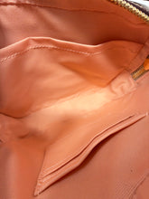 Coach Bag, Signature Canvas with Blush Pink Leather Mini Camera Crossbody