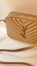 Saint Laurent Bag, Dark Beige Quilted Leather Lou Medium YSL Camera Bag
