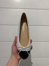 Chanel Shoes, Black & White Leather Ballet Flats (size 38)