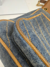Saint Laurent Bag, Denim Suede Monogram Medium Niki Chain Satchel