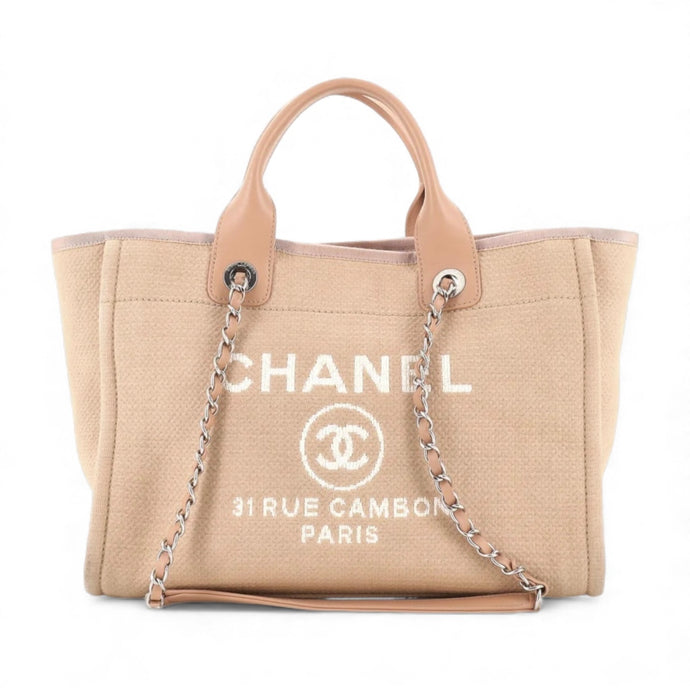 Chanel Bag, 2022 Beige Small Deauville NM Tote in Mixed Fibers