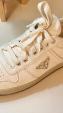 Prada Shoes, White Leather Downtown Sneakers (size 40)