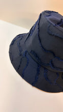 Christian Dior Navy Camouflage Logo Bucket Hat