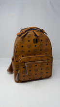 MCM Bag, Cognac Leather Stark Small Backpack