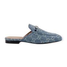 Gucci Shoes, Denim GG Princetown Mules (size 38.5)
