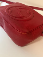 Gucci Bag, Red Pebbled Calfskin Small Soho Disco Bag