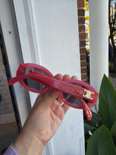 Celine Triomphe Milk Red Oval Sunglasses