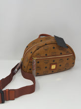 MCM Bag, Cognac Leather Cylinder Small Belt Bagm