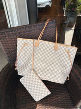 Louis Vuitton Bag, Damier Azur Canvas Neverfull GM