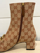 Gucci Shoes, Monogram Malaga GG Victoire 55mm Ankle Boots (size 37)