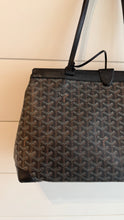 Goyard Bag, Black Goyardine Canvas Bellechasse PM Tote