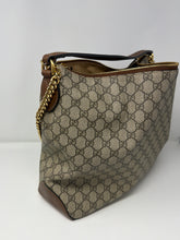 Gucci Bag, GG Supreme Monogram Canvas Large Chain Hobo Bag