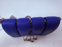 Alexander McQueen Bag, Blue Calfskin Small Slash Bag