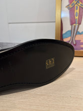 Saint Laurent Shoes, Black Glossy Leather Hunt Boots (size 39.5)