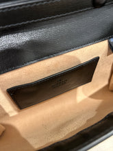 Gucci Bag, Black Azalea Calfskin Web Mini Horsebit Chain Bag