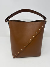 Valentino Bag, Tan Calfskin Rockstud Wispy Bucket Bag