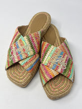 Jimmy Choo Shoes, Multicolor Raffia Sandals (size 40)