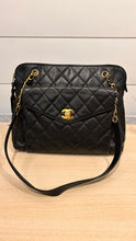 Chanel Bag, Black Caviar Quilted Flap Shoulder Bag