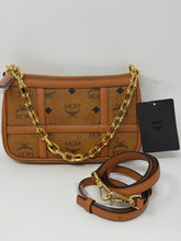 MCM Bag, Cognac Leather Delmy Chain Mini Crossbody Bag
