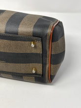 Fendi Bag, Striped Pequin Canvas & Leather Vintage Boston Bag