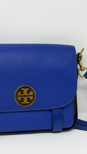 Tory Burch Blue Alastair Runway Pebbled Crossbody