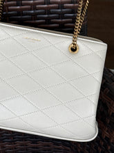 Saint Laurent Bag, Ivory Leather Melody Quilted Shoulder Bag
