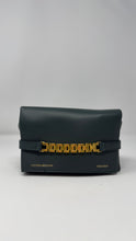 Victoria Beckham Green Leather Chain Mini Pouch