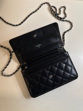 Chanel Bag, 2018 Black Lambskin Quilted Wallet On Chain
