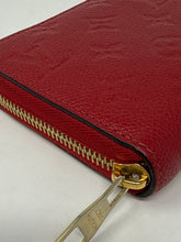 Louis Vuitton Red Empreinte Monogram Leather Zippy Wallet