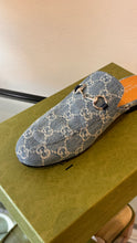 Gucci Shoes, Denim GG Princetown Mules (size 38.5)