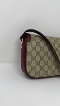 Gucci Bag, GG Supreme Monogram Horsebit 1955 Soft Small Shoulder Bag